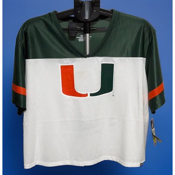 Fanatics Women’s U Miami Hurricanes V Neck Jersey Size Medium - Picture 1 of 4